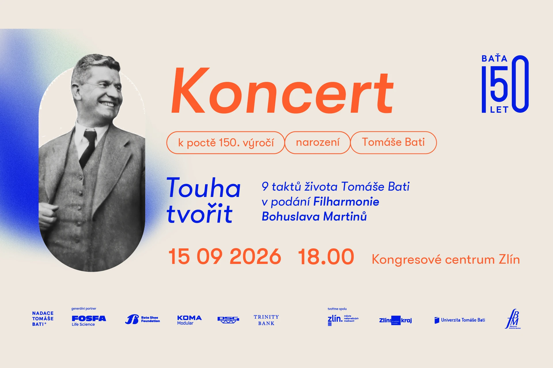 Concert | 9 Beats of Tomáš Baťa's Life — Park at Baťa Villa, Zlín