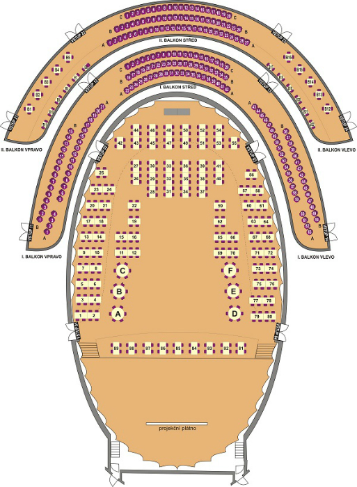 plán sálu 4.Ples2016
